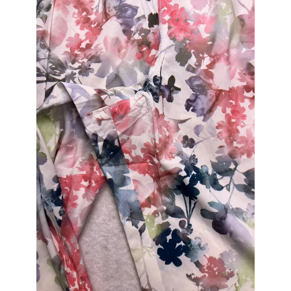 Athleta Savannah Bermuda Short Women XL Floral Print‎ Elastic Waist 798603